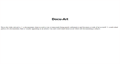 Desktop Screenshot of docuart.org